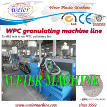 Máquina de la extrusora del tornillo del PVC de WPC / línea de la peletización del PVC de WPC
